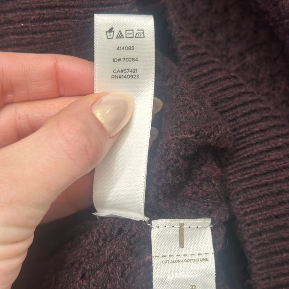 LOFT XXS Petite Purple Knit Sweater Dress - Picture 4 of 4